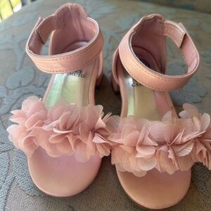 Pink Floral girls Sandals